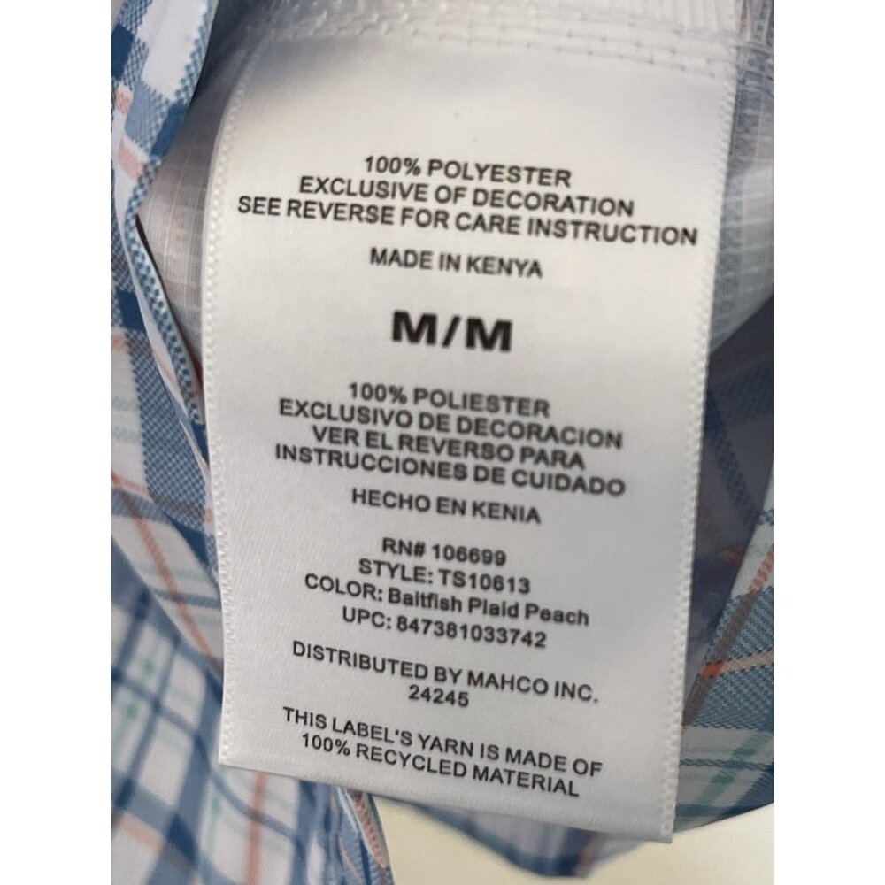 Habit Fishing Outdoor Vented Button Shirt Mesh ‎ Mens Size Medium Fishing Plaid - Picture 6 of 8